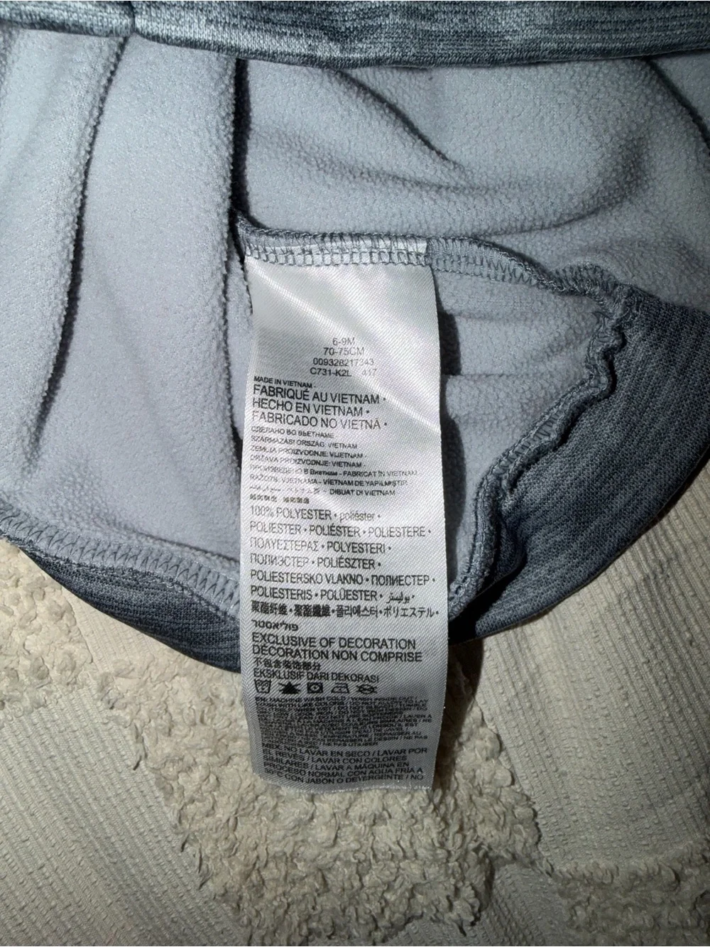 Boys Nike Dri-Fit Hoodie 6-9 Months